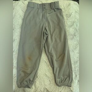 Franklin Baseball softball Pants Size Youth Medium- Gray